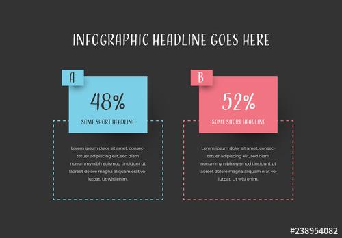 Infographic Layout with Blue and Red Accents - 238954082 - 238954082