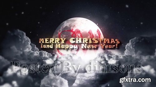 Pond5 - Christmas Sky Santa Logo Reveal 117920566