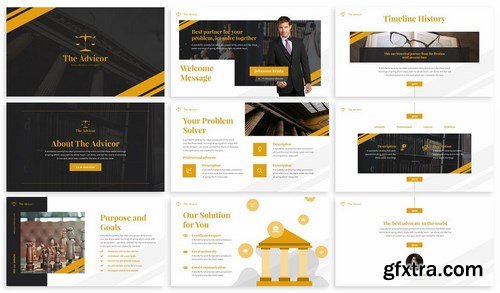 The Advicor - Law Powerpoint Template