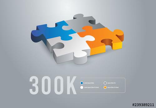 3D Puzzle Infographic Layout - 239389211 - 239389211