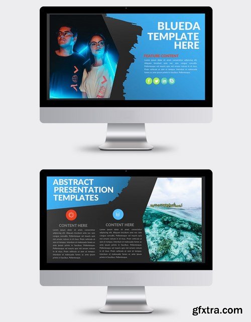 Blueda Powerpoint and Keynote Templates