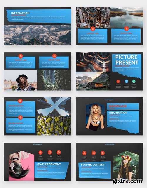 Blueda Powerpoint and Keynote Templates