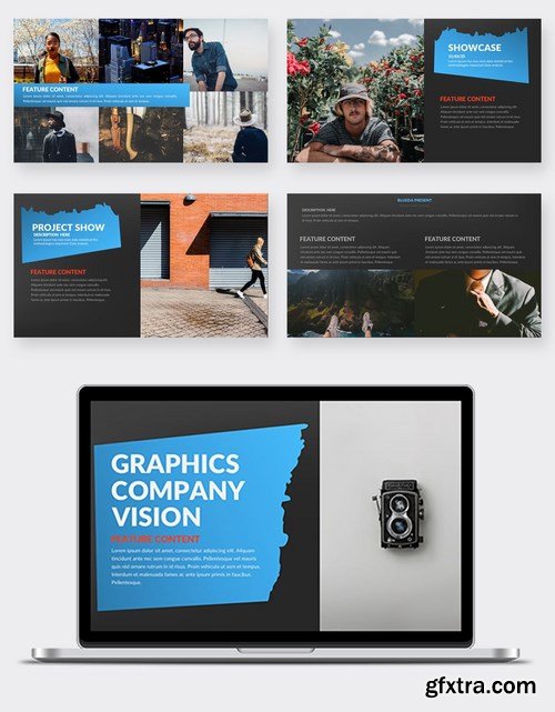 Blueda Powerpoint and Keynote Templates