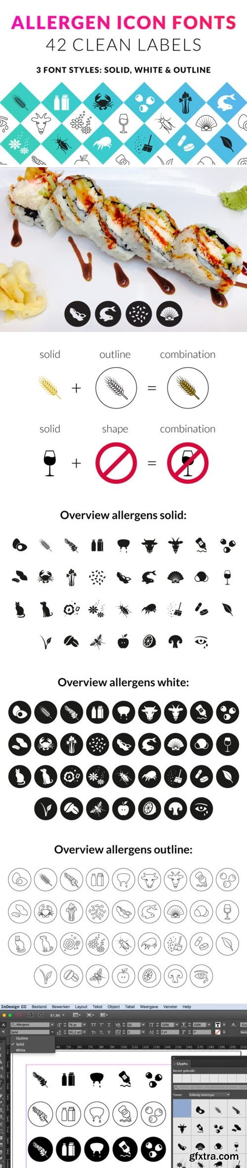 Food & Allergen Font