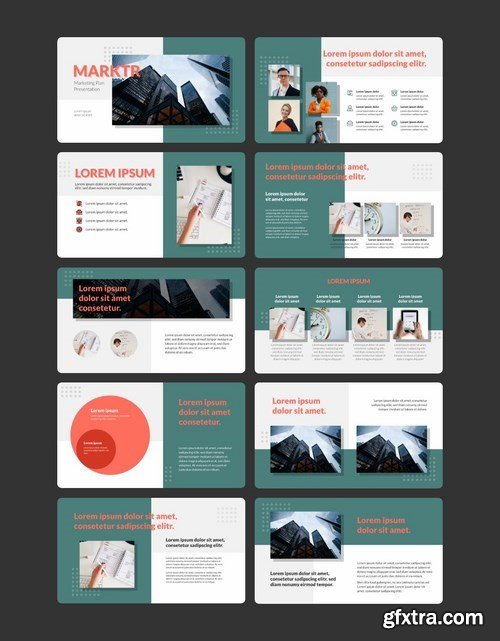 MARKTR - Marketing Plan Powerpoint Google Slides and Keynote Templates