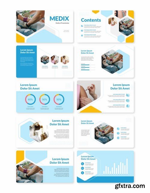 MEDIX - Medical Powerpoint Google Slides and Keynote Templates