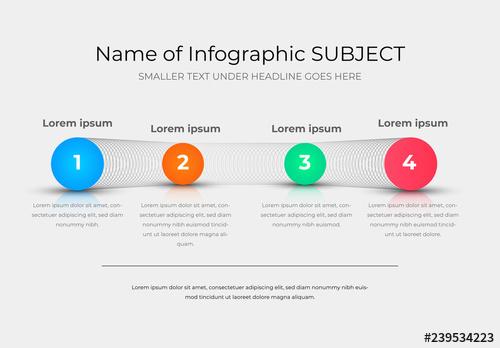 Horizontal Timeline With Dots Layout - 239534223 - 239534223