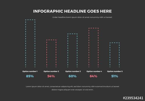 Dashed Infographic Chart Layout - 239534241 - 239534241