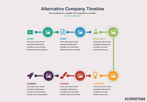 Company Timeline Infographic Layout - 239587048 - 239587048