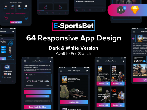 EsportsBet Duello & E-Commerce UI Kit - esportsbet-duello-e-commerce-ui-kit