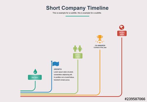 Company Timeline Infographic Layout - 239587066 - 239587066