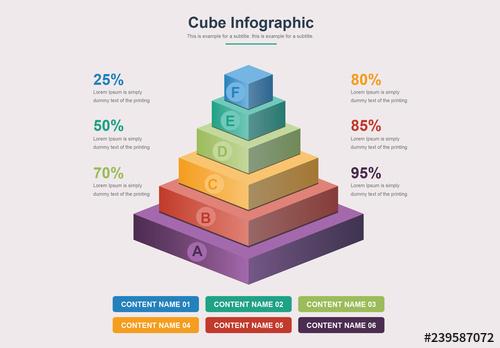 Square Pyramid Infographic Layout - 239587072 - 239587072