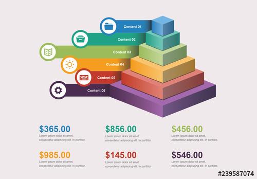 Square Pyramid Infographic Layout - 239587074 - 239587074