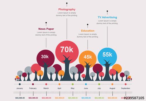 Tree Timeline Infographic Layout - 239587105 - 239587105