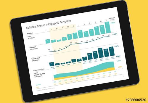 Annual Report Infographic Layout - 239906520 - 239906520