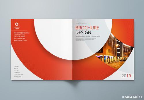 Square Business Report Cover Layouts with Circle Elements - 240414071 - 240414071