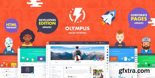 ThemeForest - Olympus - HTML Social Network Toolkit (Update: 7 October 19) - 19755363