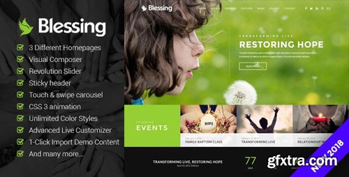 ThemeForest - Blessing v1.5.6 - Responsive WordPress Theme for Church Websites - 20514866