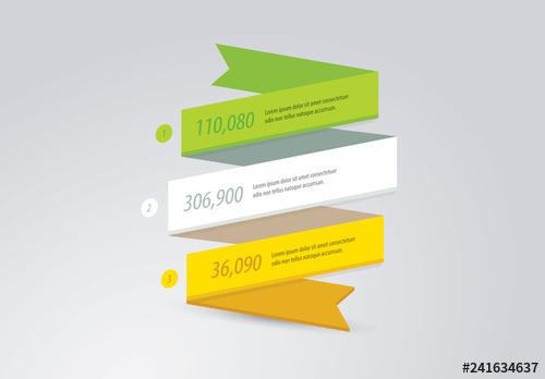 Ribbon Banners Business Infographic Layout - 241634637 - 241634637