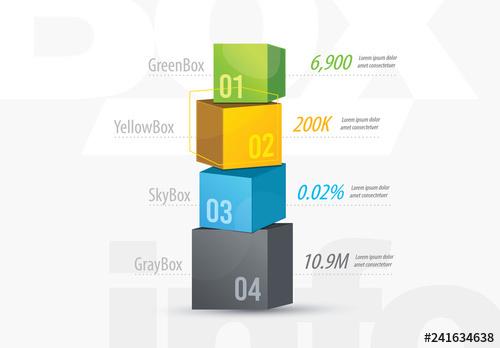 3D Boxes Infographic Layout - 241634638 - 241634638