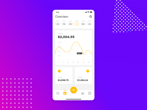 Expense Overview concept design for mobile app - expense-overview-concept-design-for-mobile-app