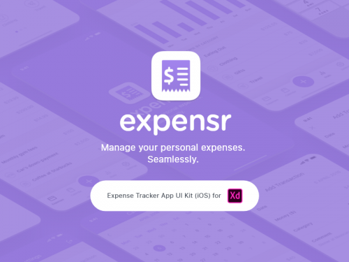 Expensr - Expense Tracker App UI Kit (iOS) - Adobe XD - expensr-expense-tracker-app-ui-kit-ios-adobe-xd