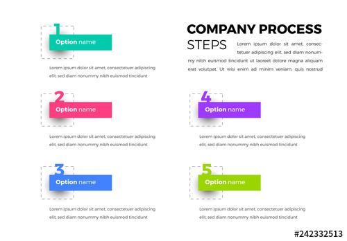 Numbered Infographic Elements Layout - 242332513 - 242332513