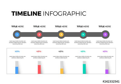 Infographic Layout with Timeline and Chart - 242332541 - 242332541