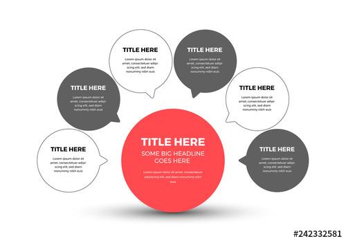 Infographic Layout with Red Accents - 242332581 - 242332581