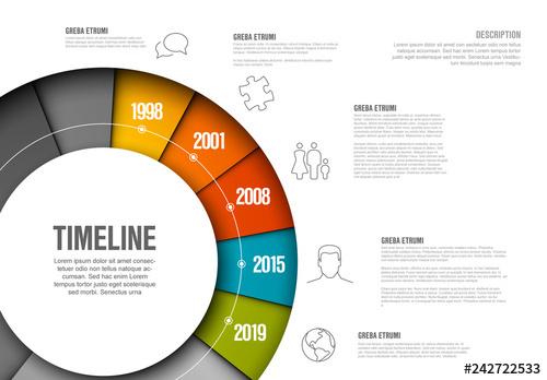 Circle Timeline Infographic Layout - 242722533 - 242722533