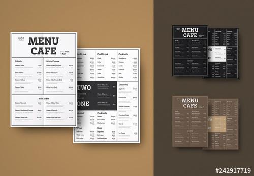 Type-Based Restaurant Menu Layout - 242917719 - 242917719