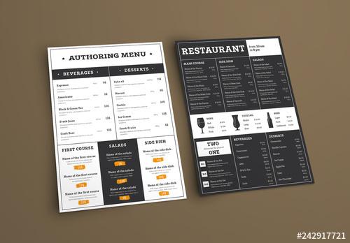 Type-Based Restaurant Menu Layout - 242917721 - 242917721