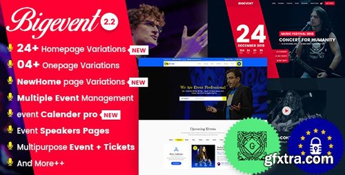 ThemeForest - BigEvent v2.3.4 - Conference Event WordPress Theme - 20502044