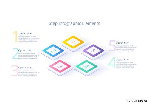 Five Step Infographic Layout - 233030534 - 233030534