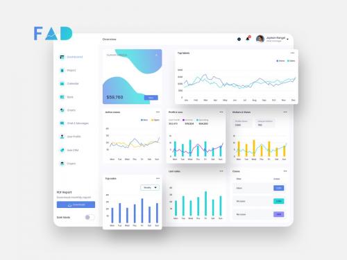 FAD Finance Dashboard Ui Light - FP - fad-finance-dashboard-ui-light-p