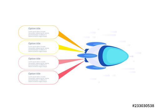 Rocket Startup Infographic - 233030538 - 233030538