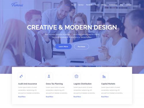 Famous - Digital Corporate Business Template - famous-digital-corporate-business-template