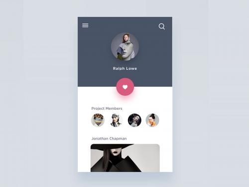 Fashion Artist Social App Screen - fashion-artist-social-app-screen