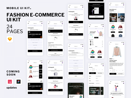 Fashion E-Commerce UI Kit [iPhone XS] - fashion-e-commerce-ui-kit-iphone-xs