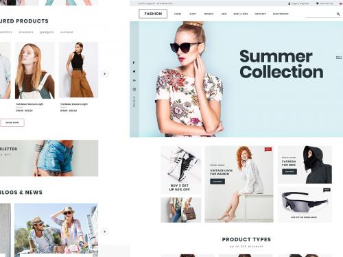 Fashion e-commerce Web Design Template - fashion-e-commerce-web-design-template