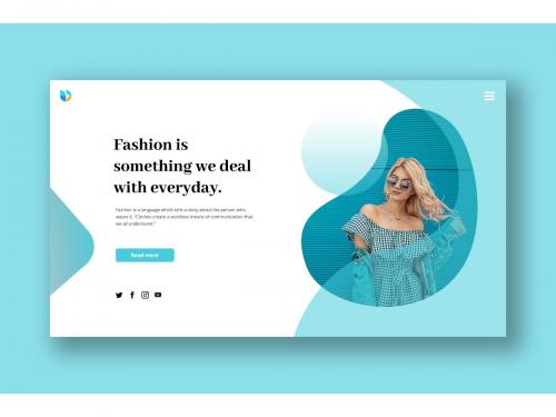 Fashion Hero Header Template - fashion-hero-header-template