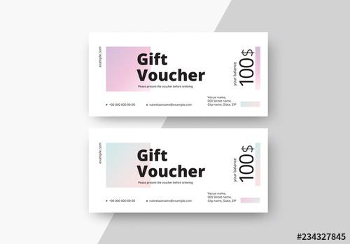 Gift Voucher Layouts with Gradients - 234327845 - 234327845