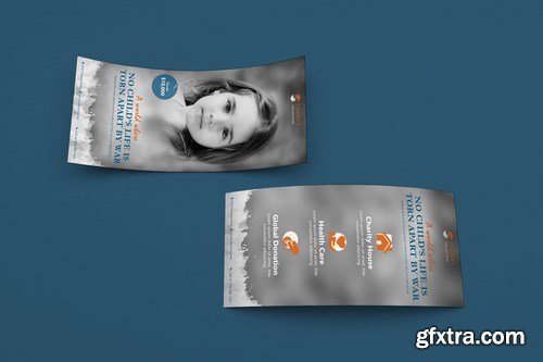 Charity, NGO, Non-Profit Flyer, DL Rackcard, Poster, PSD Templates and A5 Business Flyer