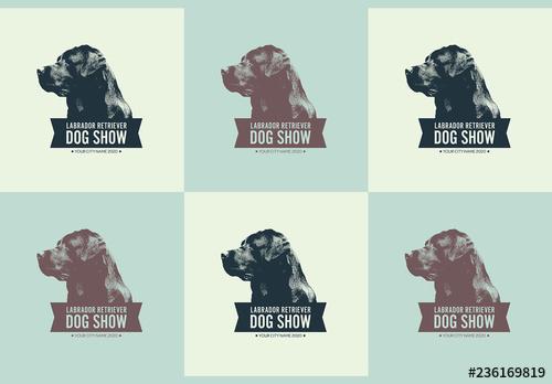 Dog Show Badge Layout - 236169819 - 236169819