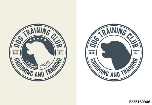 Dog Training Center Emblem Layout - 236169946 - 236169946