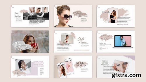 QIONA - Fashion Powerpoint Google Slides and Keynote Templates