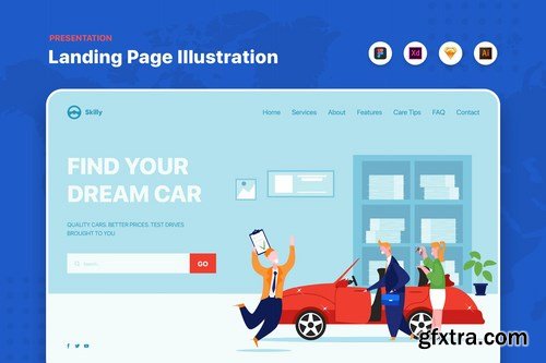 Website Header and  Landing Page Templates Pack