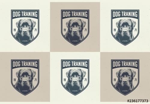 Dog Training Logo Badges - 236177373 - 236177373