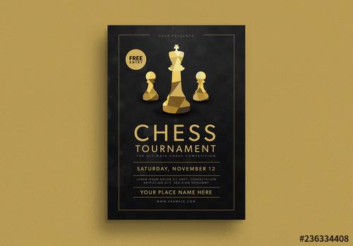 Chess Tournament Event Flyer Layout - 236334408 - 236334408