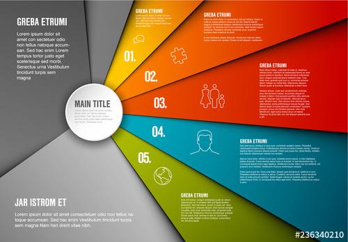 Five Point Infographic Layout - 236340210 - 236340210